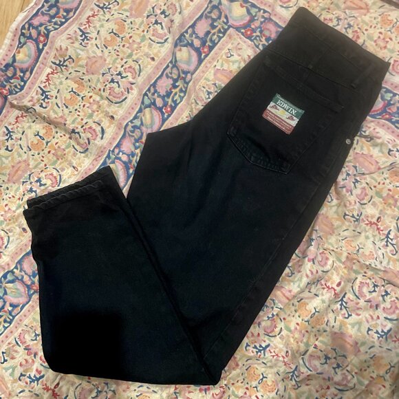 Black Vintage Edwin Japanese Denim French Baggy Jeans  W31'x L32' Made in Japan - Picture 3 of 4